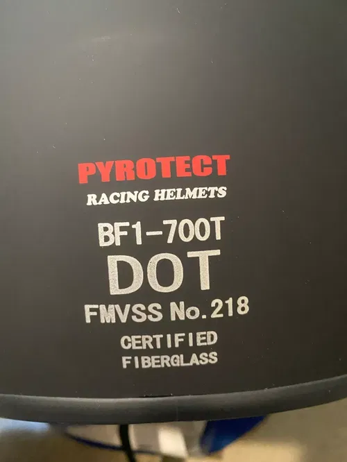 Pyrotect Sport Top Forced Air Duckbill HELMET MENS M MEDIUM MED FLAT BLACK
