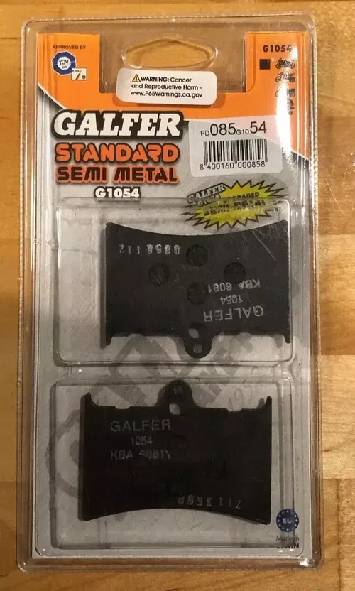 GALFER DISC BRAKE PADS FD085G1054 BIMOTA YB4 750 STANDARD SEMI METAL
