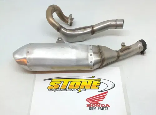NEW 2021 2022 CRF450R CRF 450RX OEM COMPLETE EXHAUST HEAD PIPE HEADER & MUFFLER