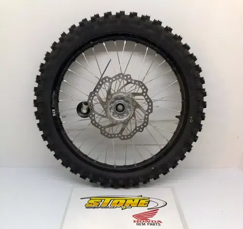 NEW 2018-2025 BLACK HONDA CRF450R CRF250R FRONT WHEEL TIRE DUNLOP DID 80/100-21