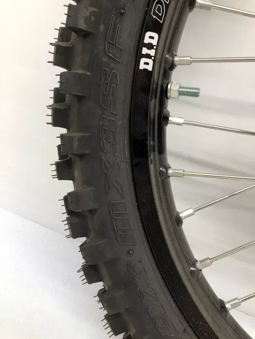 NEW 2018-2025 BLACK HONDA CRF450R CRF250R FRONT WHEEL TIRE DUNLOP DID 80/100-21
