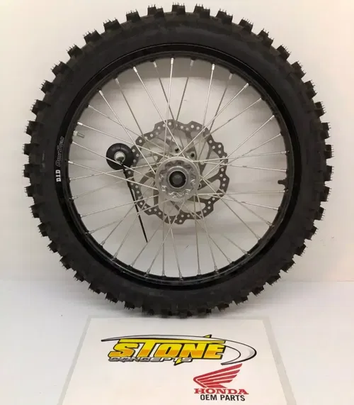 NEW 2018-2025 BLACK HONDA CRF450R CRF250R FRONT WHEEL TIRE DUNLOP DID 80/100-21