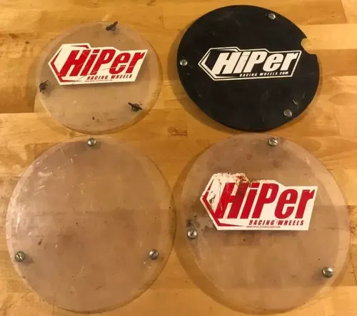 Hiper Mud Cap Caps Plug Rear Front 9" 10" Wheels YFZ TRX 450R Wheel Set Of 4