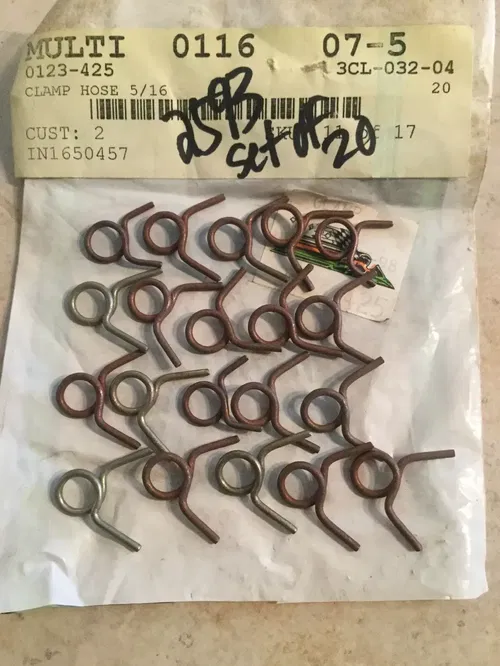 ARCTIC CAT OEM Clamp 5/16 1978-99 Kitty Cat Gas Fuel Line Hose Tube SET OF 20