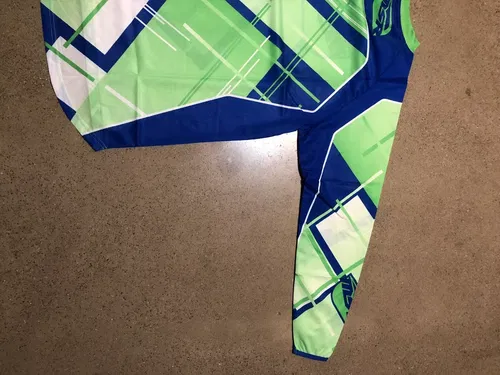 MSR M13 MAXAIR BLUE GREEN JERSEY RACING ADULT MENS SIZES M MEDIUM L LARGE 2XL