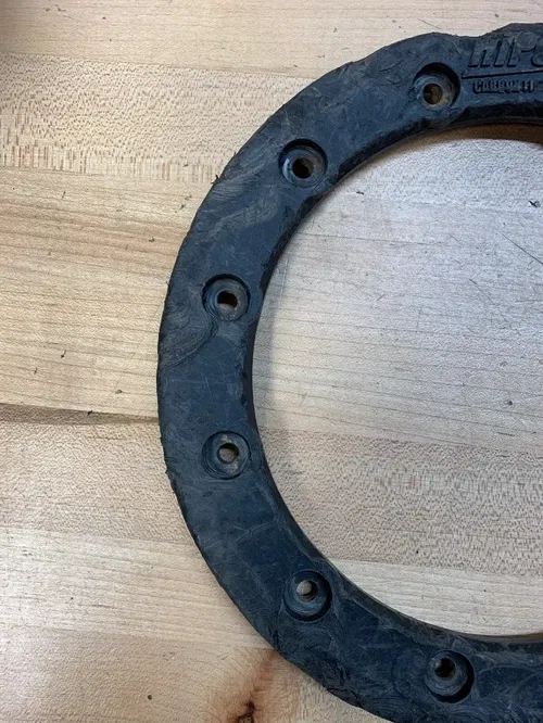 9" BLACK HIPER CARBON FIBER REAR WHEEL BEADLOCK RING CF1 TECH3 RINGS KFX
