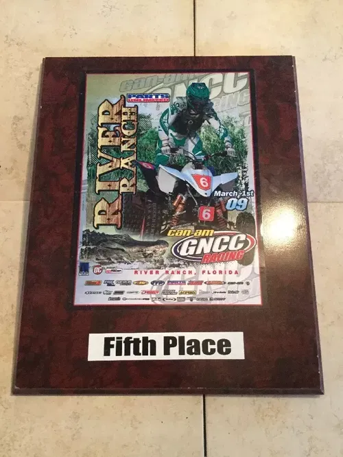 CAN-AM ATV MX GNCC RACING PLAQUE AWARD LAEGER'S TRX250R YFZ450R 250R RIVER RANCH