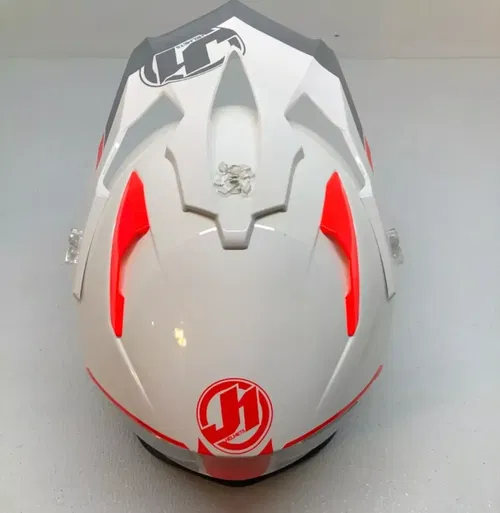 JUST1 J14 Helmet Line Silver White Gloss X Small XS Dual Sport UTV MX Motorcycle