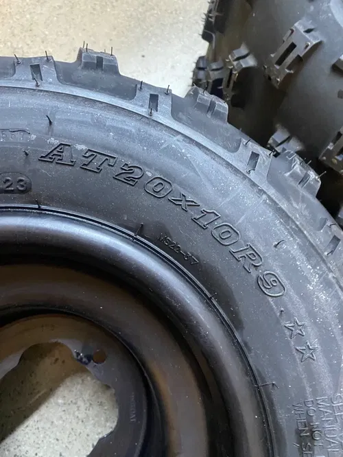 FRONT/REAR WHEELS/MAXXIS RADIAL MS TIRES YAMAHA STOCK RAPTOR 350 20X10X9 21X7X10