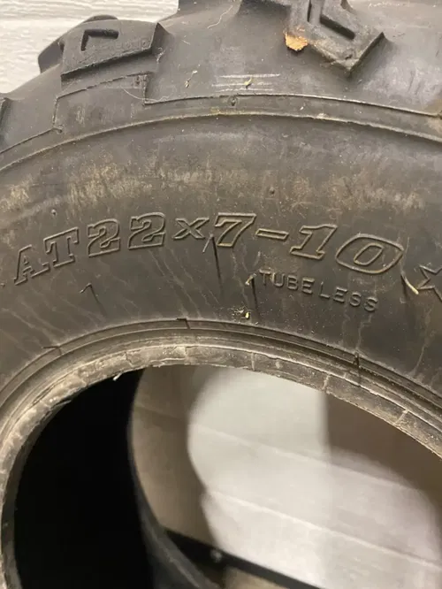 22X7X10 FRONT TIRE DUNLOP KT171 SINGLE YAMAHA YFZ450R YFZ450 BANSHEE WARRIOR