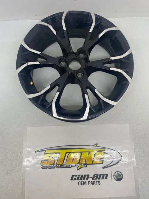 2020 2021 2022 2024 CAN-AM SPYDER RT FRONT WHEEL DEEP BLACK AND CHROME 706204095