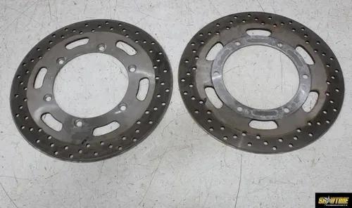 09 TRIUMPH SPEEDMASTER FRONT LEFT RIGHT BRAKE ROTORS DISCS