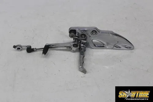 08-21 SUZUKI HAYABUSA CHROME LEFT REARSET FRONT FOOT PEG W SHIFTER (READ)