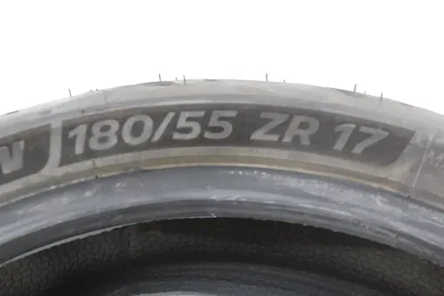 MICHELIN 180/55 ZR 17 2CT + ( 73W) REAR BACK TIRE (TREAD 8/32 NDS)