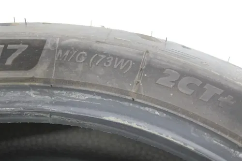 MICHELIN 180/55 ZR 17 2CT + ( 73W) REAR BACK TIRE (TREAD 8/32 NDS)
