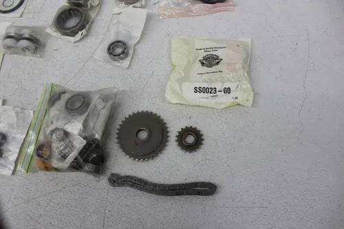 HARLEY DAVIDSON ENGINE BEARING LOT NEEDLE,BALL,RETAINING RINGS, SPROCKET SCREWS