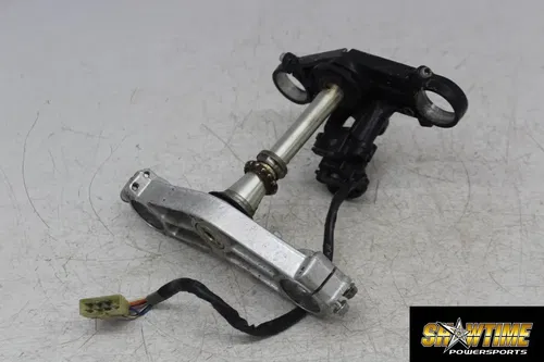 02-03 KAWASAKI NINJA ZX9R FRONT UPPER LOWER TRIPLE TREE STEM IGNITION NO KEY