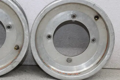 03-07 POLARIS PREDATOR 500 FRONT REAR WHEELS RIMS SET (SEE DESCP)