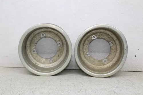 03-07 POLARIS PREDATOR 500 FRONT REAR WHEELS RIMS SET (SEE DESCP)