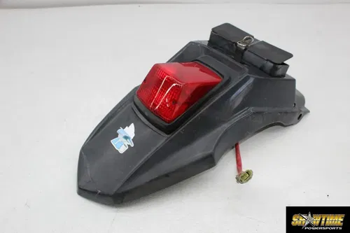 08-18 KAWASAKI KLR650 REAR BACK WHEEL FENDER MUD GUARD TAIL BRAKE LIGHT