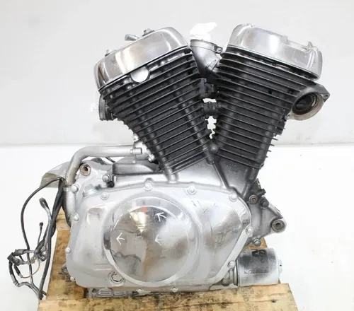 85-87 SUZUKI INTRUDER 700 VS700 ENGINE MOTOR CYLINDER HEAD CASES CRANK TESTED