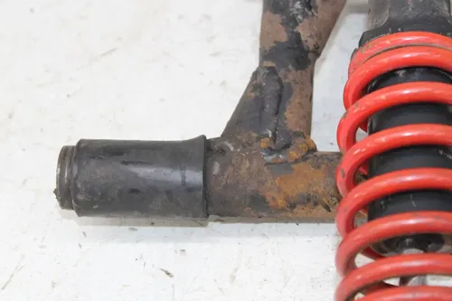 01 POLARIS SCRAMBLER 90 REAR AXLE BACK WHEEL PIVOT BOLT SHAFT W/ HUB & SHOCK