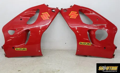 97-00 SUZUKI GSXR600 SRAD RIGHT LEFT MID UPPER SIDE FAIRING COWL PLASTIC