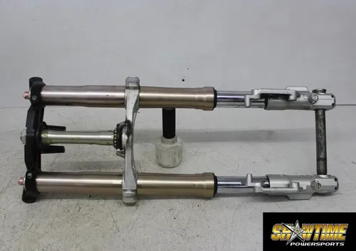 02-05 KAWASAKI NINJA ZX12R FRONT END FORKS TRIPLE TREE CLAMP FORK TUBES (READ)