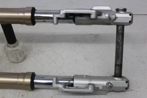 02-05 KAWASAKI NINJA ZX12R FRONT END FORKS TRIPLE TREE CLAMP FORK TUBES (READ)