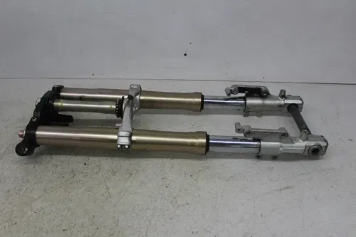 02-05 KAWASAKI NINJA ZX12R FRONT END FORKS TRIPLE TREE CLAMP FORK TUBES (READ)