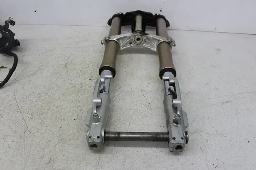 02-05 KAWASAKI NINJA ZX12R FRONT END FORKS TRIPLE TREE CLAMP FORK TUBES (READ)