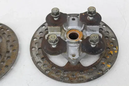 05-07 KAWASAKI BRUTE FORCE 750 FRONT REAR BACK LEFT RIGHT WHEEL HUB HUBS SET