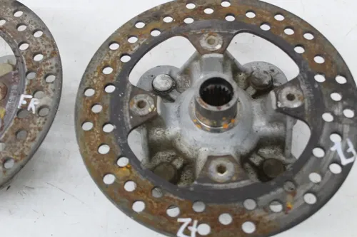 05-07 KAWASAKI BRUTE FORCE 750 FRONT REAR BACK LEFT RIGHT WHEEL HUB HUBS SET