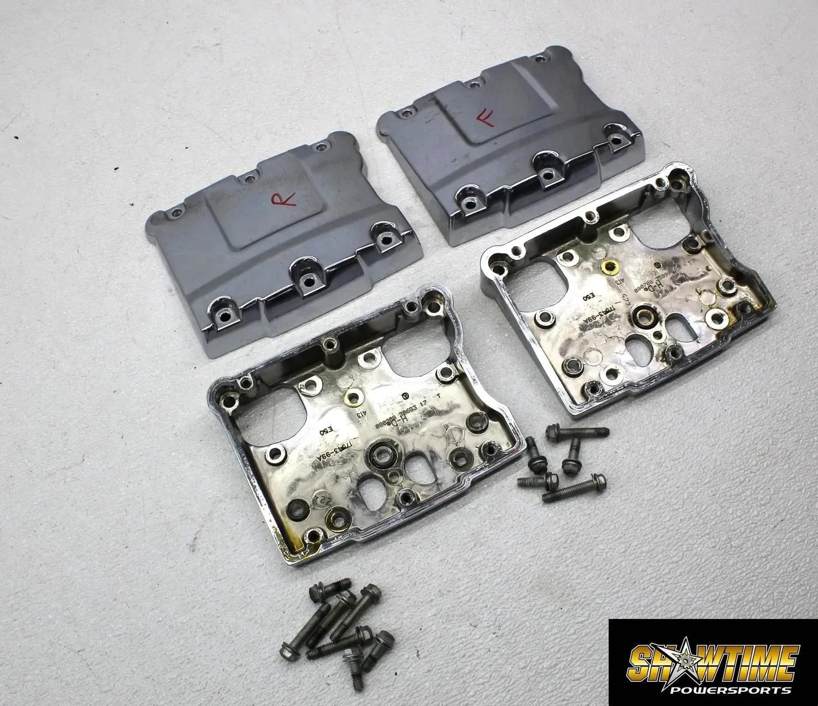 07-11 HARLEY-DAVIDSON ELECTRA GLIDE FLHTCU 96CI ENGINE HEAD ROCKER BOX COVERS