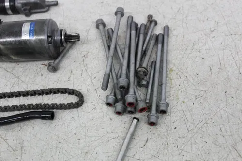 02-03 KAWASAKI NINJA ZX9R ENGINE MOTOR PARTS HARDWARE NUTS CASE BOLTS STARTER