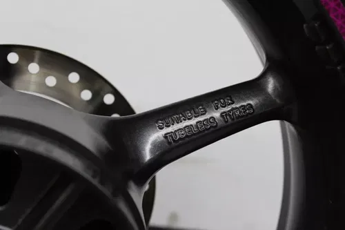 09-12 TRIUMPH STREET TRIPLE 675 REAR WHEEL BACK RIM STRAIGHT