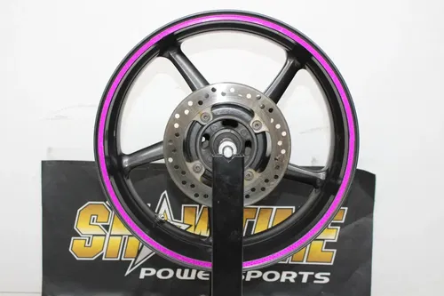 09-12 TRIUMPH STREET TRIPLE 675 REAR WHEEL BACK RIM STRAIGHT