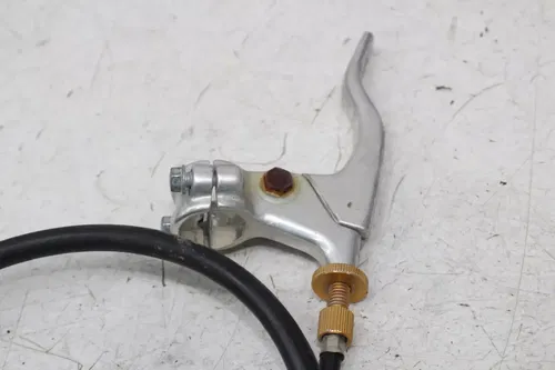 02 HONDA XR80R XR80 RIGHT THROTTLE GRIP CLUTCH PERCH LEVER W/ CABLE (READ)