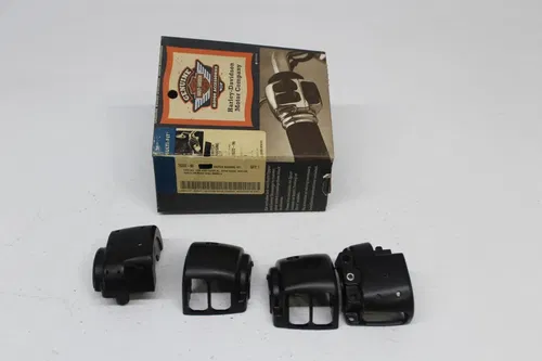 96-UP HARLEY DAVIDSON FLHR BLACK SWITCH HOUSING SET
