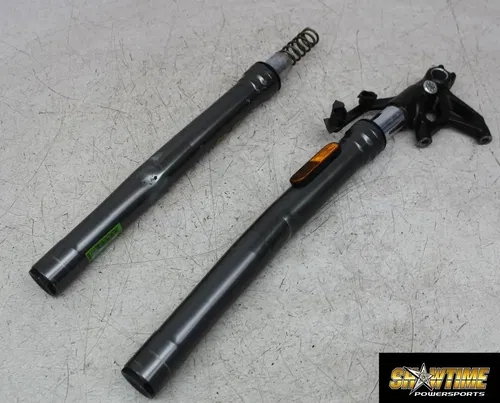 22 TRIUMPH STREET TRIPLE RS FRONT FORKS SHOCK SUSPENSION SET PAIR (BENT)