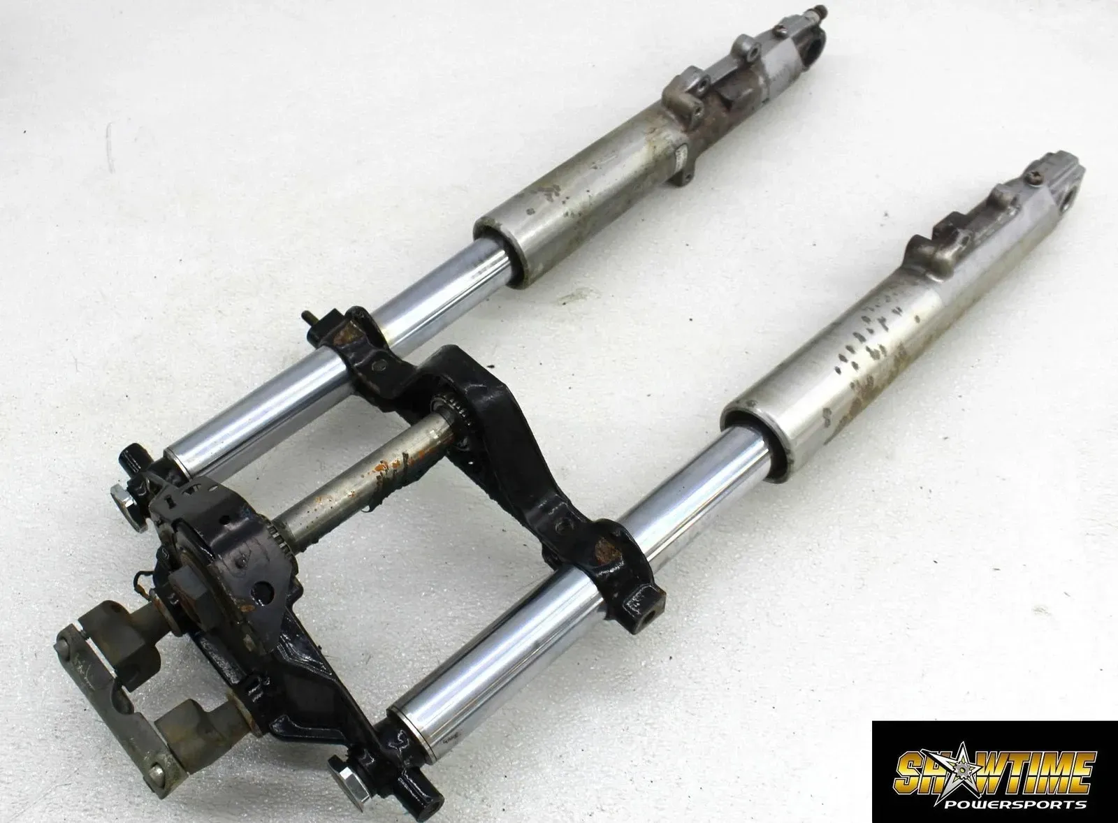 07-11 HARLEY-DAVIDSON ROAD KING POLICE FLHP FRONT FORKS SUSPENSION TRIPLE TREE