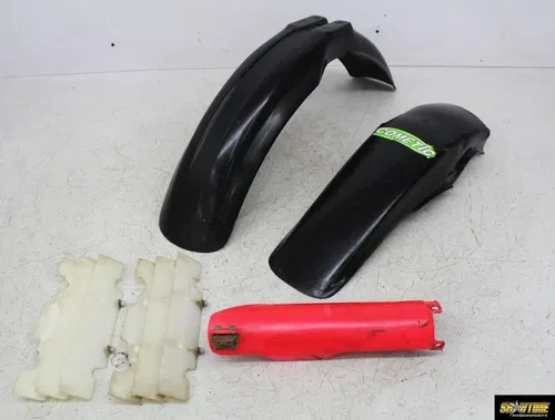 90-97 HONDA CR125R CR125 PLASTICS KIT FRONT REAR FENDER FORK GUARD RADIATOR FINS