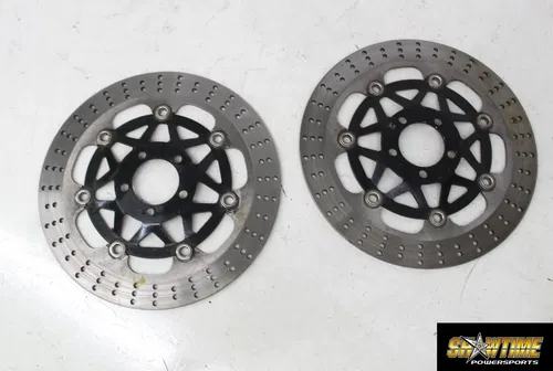 93-01 Kawasaki Ninja Zx11 Front Left Right Brake Rotors Discs