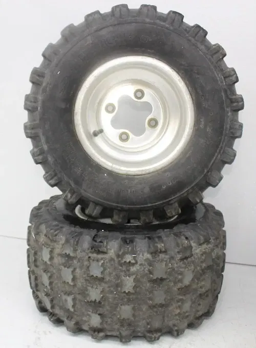 04-08 SUZUKI QUADSPORT Z400 LTZ400 2X4 FRONT REAR BACK WHEELS RIMS SET