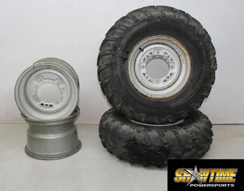 05 POLARIS SPORTSMAN 500 FRONT REAR BACK WHEELS RIMS SET
