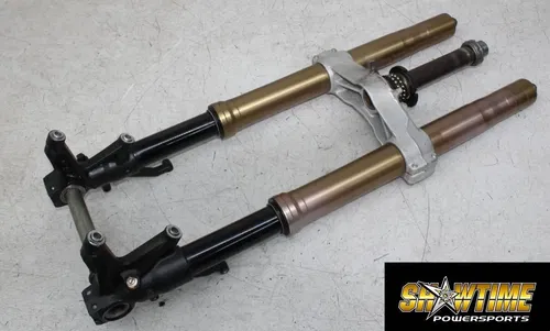 08-10 KAWASAKI NINJA ZX10R FRONT FORKS LOWER TREE CLAMP FORK TUBES