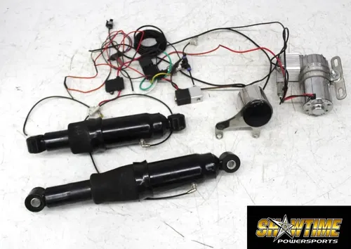 07-11 HARLEY-DAVIDSON ELECTRA GLIDE FLHTCUI TCMT REAR BACK AIR SHOCKS ASSEMBLY