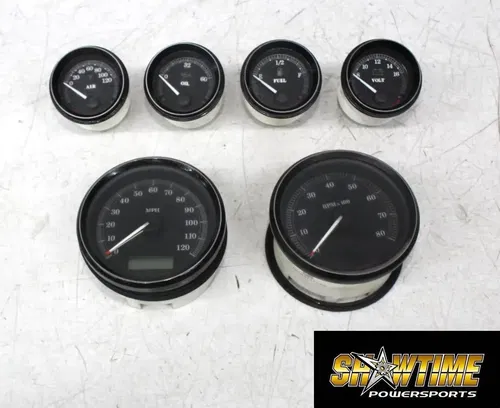 07-11 HARLEY-DAVIDSON ELECTRA GLIDE FLHTCUI AIR OIL FUEL SPEEDOMETER GAUGES SET