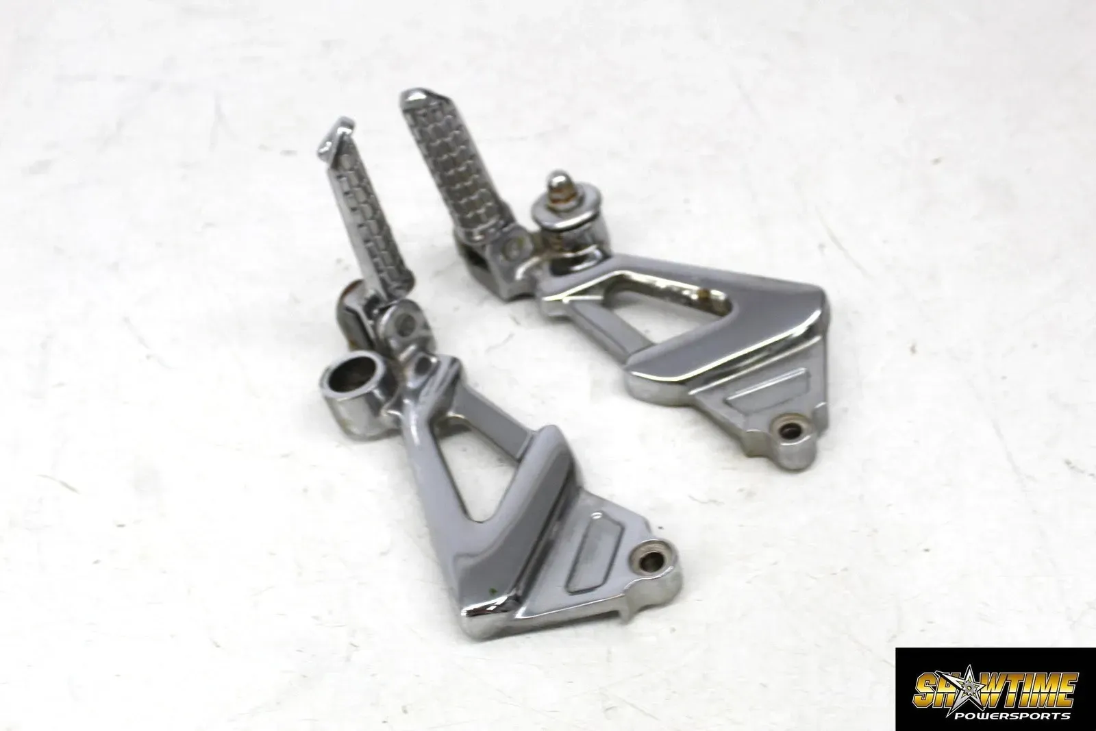 93-01 Kawasaki Ninja Zx11 chrome Right Left Rear passenger pegs mounts (read)