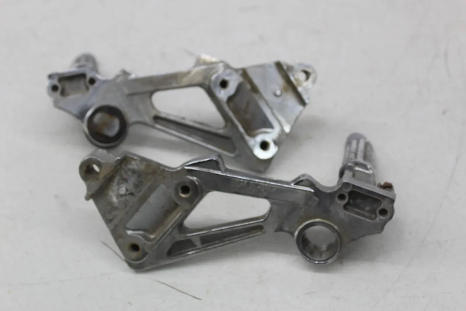 93-01 Kawasaki Ninja Zx11 chrome Right Left Rear passenger pegs mounts (read)